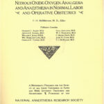 Image of Nitrous Oxide for Obstetrics, 1920 - 1 of 1