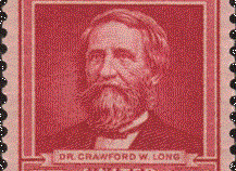 The 2-cent Crawford Long Postage Stamp