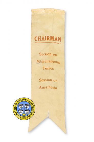 Dr. Wood's AMA Ribbon - Wood Library-Museum of Anesthesiology (WLM)