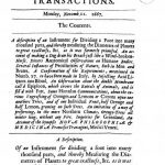 Image of Boyle R. A confirmation of the experiments, mentioned in Numb 27, to have been made by Signor Fracassati in Italy, by injecting acid liquors into blood, 1667. - 1 of 1