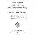 Image of Chastenet de Puységur AMJ. Mémoires pour servir a l’histoire et a l’établissement du magnetisme animal, 1786.  Suite des mémoires pour servir a l’histoire et l’établissement du magnetisme animal, 1785. - 1 of 1