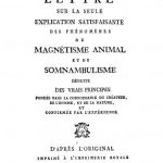 Image of Société exégétique & philantropique. Lettre sur la seule explication satisfaisante des phénomènes du magnétisme animal et du somnambulisme : deduite des vrais principes fondes dans la connoissance du createur de l’homme, et de la nature, et confirmee par l’experience, 1788. - 1 of 1