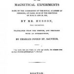 Image of Husson HM. Report on the magnetical experiments made by the Commission of the Royal Academy of Medicine, of Paris, read in the meetings of June 21 and 28, 1831. - 1 of 1