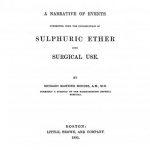 Image of Hodges RM. A narrative of events connected with the introduction of sulphuric ether into surgical use, 1891. - 1 of 1