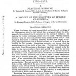 Image of Bigelow HJ. A history of the discovery of modern anæsthesia (A Century of American Medicine, January 1876). - 1 of 1