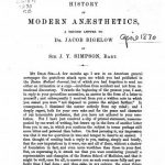 Image of Simpson JY. History of modern anæsthetics : a second letter to Dr. Jacob Bigelow, 1870. - 1 of 1