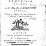 Image of Archbold M. Recueil d’observations et de faits relatifs au magnétisme animal, présénté à l’auteur de cette découverte & publié par la Société de Guienne, 1785. - 1 of 1