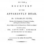 Image of Kite C. An essay on the recovery of the apparently dead; being the essay to which the Humane Society’s medal was adjudged, 1788. - 1 of 1