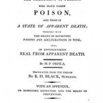 Image of Orfila MP. Directions for the treatment of persons who have taken poison, and those in a state of apparent death : together with the means of detecting poisons and adulterations in wine; also of distinguishing real from apparent death, 1818. - 1 of 1