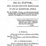 Image of Judel RF. Considérations sur l’origine, la cause et les effets de la fièvre, sur l’électricité médicale et sur le magnétisme animal, 1808. - 1 of 1