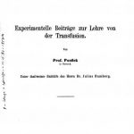 Image of Ponfick E. Experimentelle Beiträge zur Lehre von der transfusion, 1875. - 1 of 1