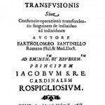 Image of Santinelli B. Confusio transfusionis sive, confutatio operationis transfundentis sanguinem de individuo ad individuum, 1668. - 1 of 1