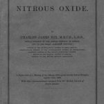 Image of Fox CJ. On nitrous oxide, 1869. - 1 of 1