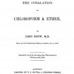 Image of Snow J. On the inhalation of chloroform and ether, 1848. - 1 of 1