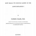 Image of Black P. Chloroform : how shall we ensure safety in its administration, 1855. - 1 of 1