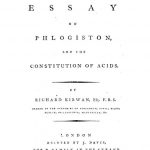 Image of Kirwan R. An essay on phlogiston, and the constitution of acids, 1787. - 1 of 1