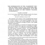 Image of Boothby WM. The determination of the anaesthetic tension of ether vapor in men : with some theoretical deductions therefrom, as to the mode of action of the common volatile anaesthetics, 1914. - 1 of 1