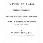 Image of Snow J. On the inhalation of the vapour of ether in surgical operations : containing a description of the various stages of etherization, and a statement of the result of nearly eighty operations in which ether has been employed in St. George’s and University college hospitals, 1847. - 1 of 1