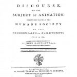 Image of Bartlett J. A discourse on the subject of animation, 1792. - 1 of 1