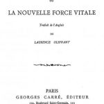 Image of Oliphant L. Sympneumata, ou, La nouvelle force vitale, 1887. - 1 of 1