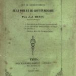 Image of Beaux JJ. De l’influence de la magnétisation sur le développement de la voix et du goût en musique, 1855. - 1 of 1