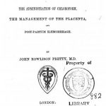 Image of Pretty JR. Aids during labour : including the administration of chloroform, the management of the placenta, and post-partum haemorrhage, 1856. - 1 of 1